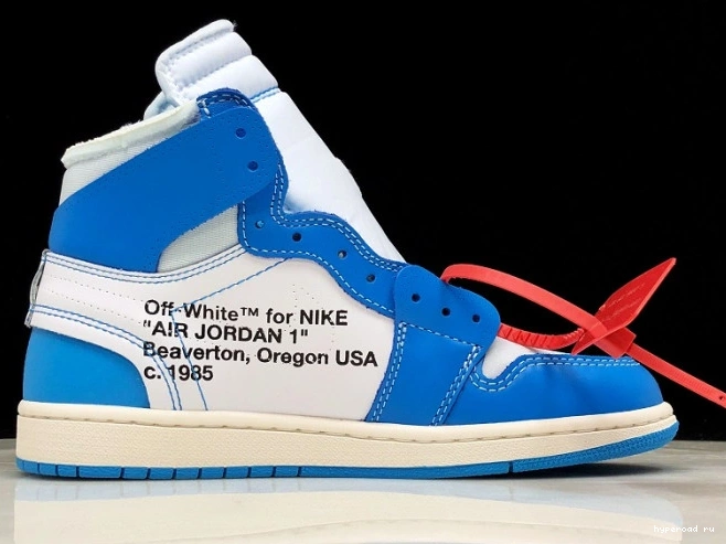 Jordan AQ0818-148 Air Blue 1 Powder UNC Off-White 0910